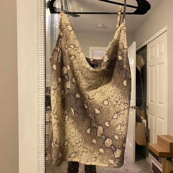 SOLD - Nasty Gal Snakeskin Tank Top - Picture 3 of 6